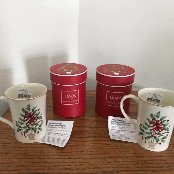 ‼️SALE‼️Vintage Lenox Christmas Mugs With Boxes - Picture 6 of 14
